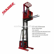 Good Price warehouse 6m lifting height Full Electric Aerial Order Picker